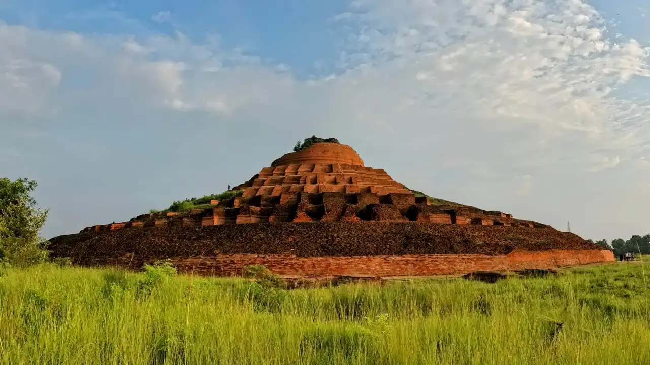 Kesariya Stupa Panoramic View
